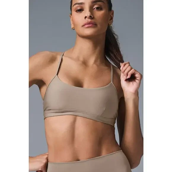 Alo Yoga Airlift Intrigue Bra Gravel Size S - Picture 8 of 8